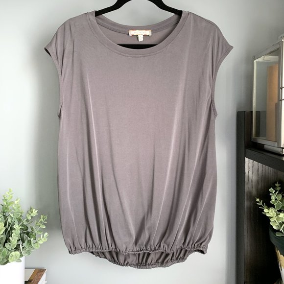 Anthropologie Tops - Anthropologie Eri + Ari Bubble-Hem Top (Gray) S